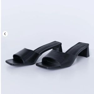 Princess Polly Be My Valentine Heel Black Lizard